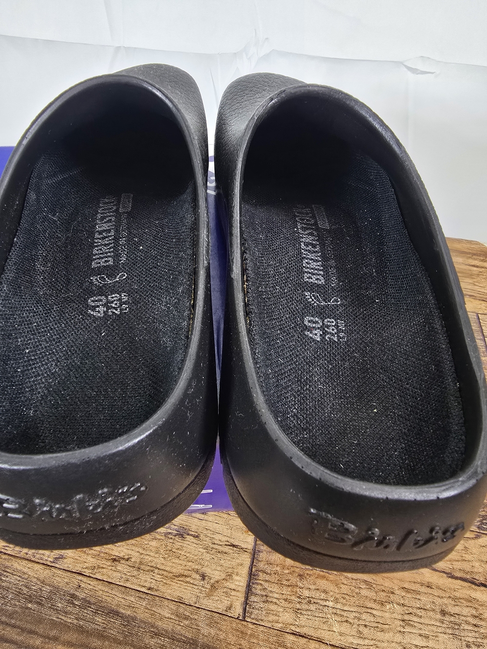 Birkenstock Unisex Super Birki Black Slip On Clog Size 9 - Picture 9 of 16
